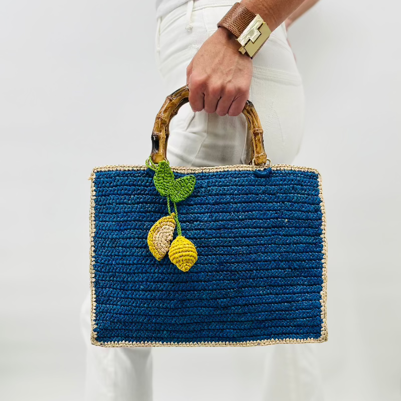 Cobalt Blue Piper Bamboo Bag