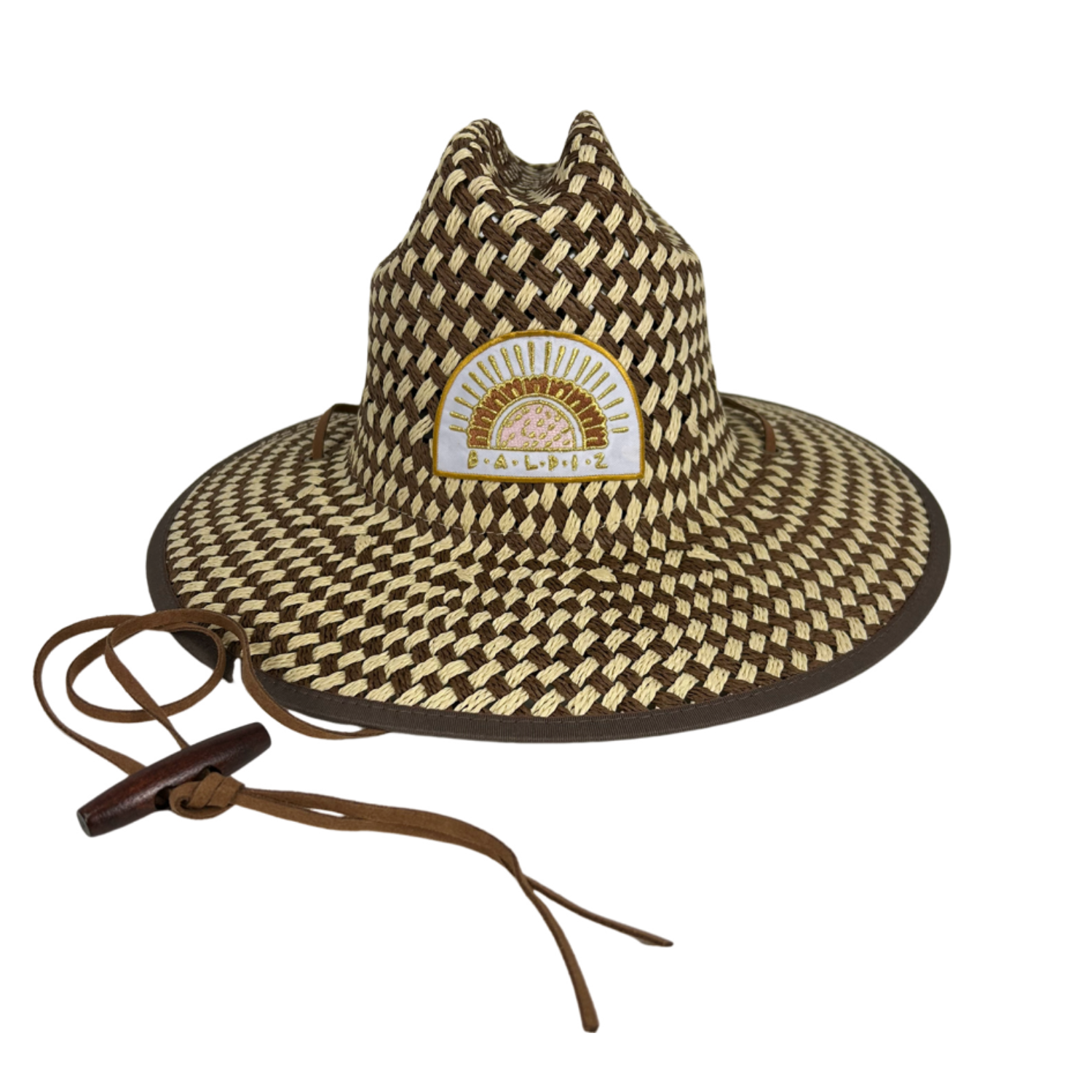 Brown and Cream Baldiz Lifeguard Hat
