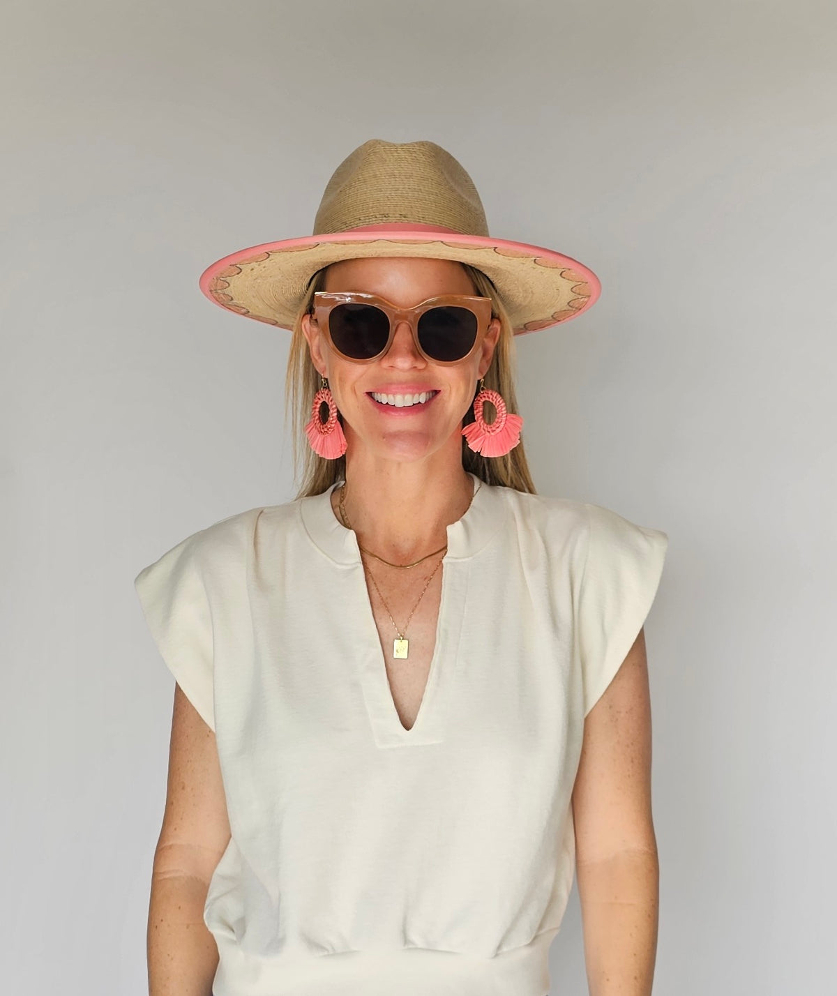 Printed Palm Hats