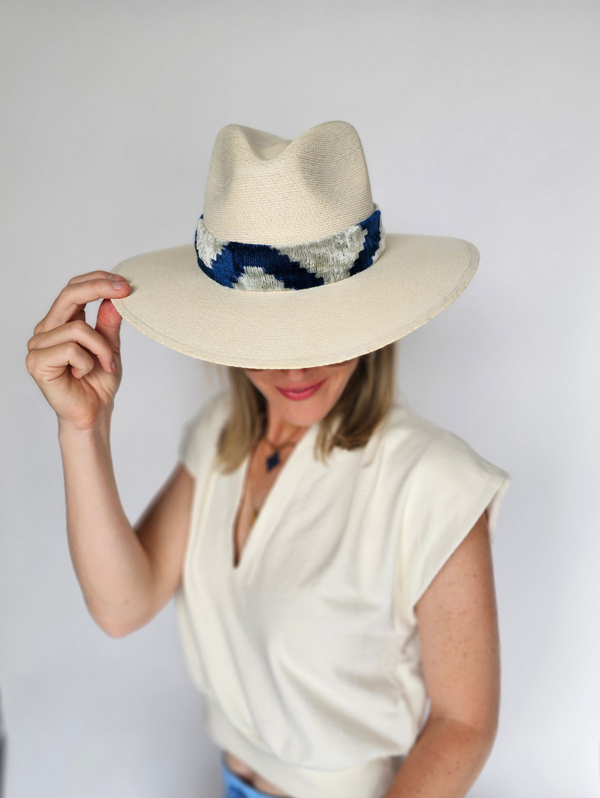 Ikat Palm Hats