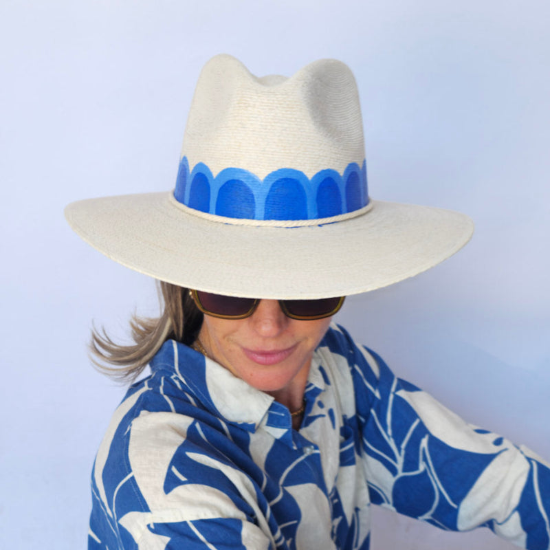 Painted Scalloped Hats