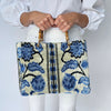 Blue Flower Small Avery Bamboo Bag