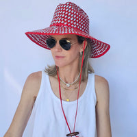 Baldiz Red and White Lifeguard Hat