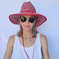 Baldiz Red and White Lifeguard Hat