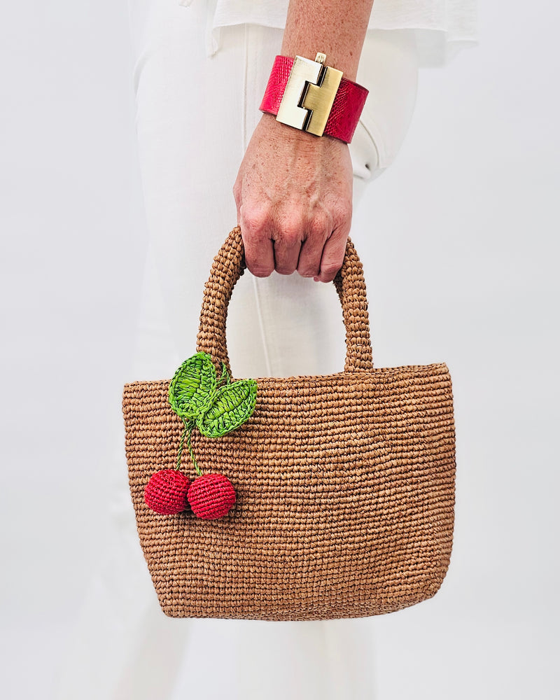 Mini Mae Natural Raffia Bag