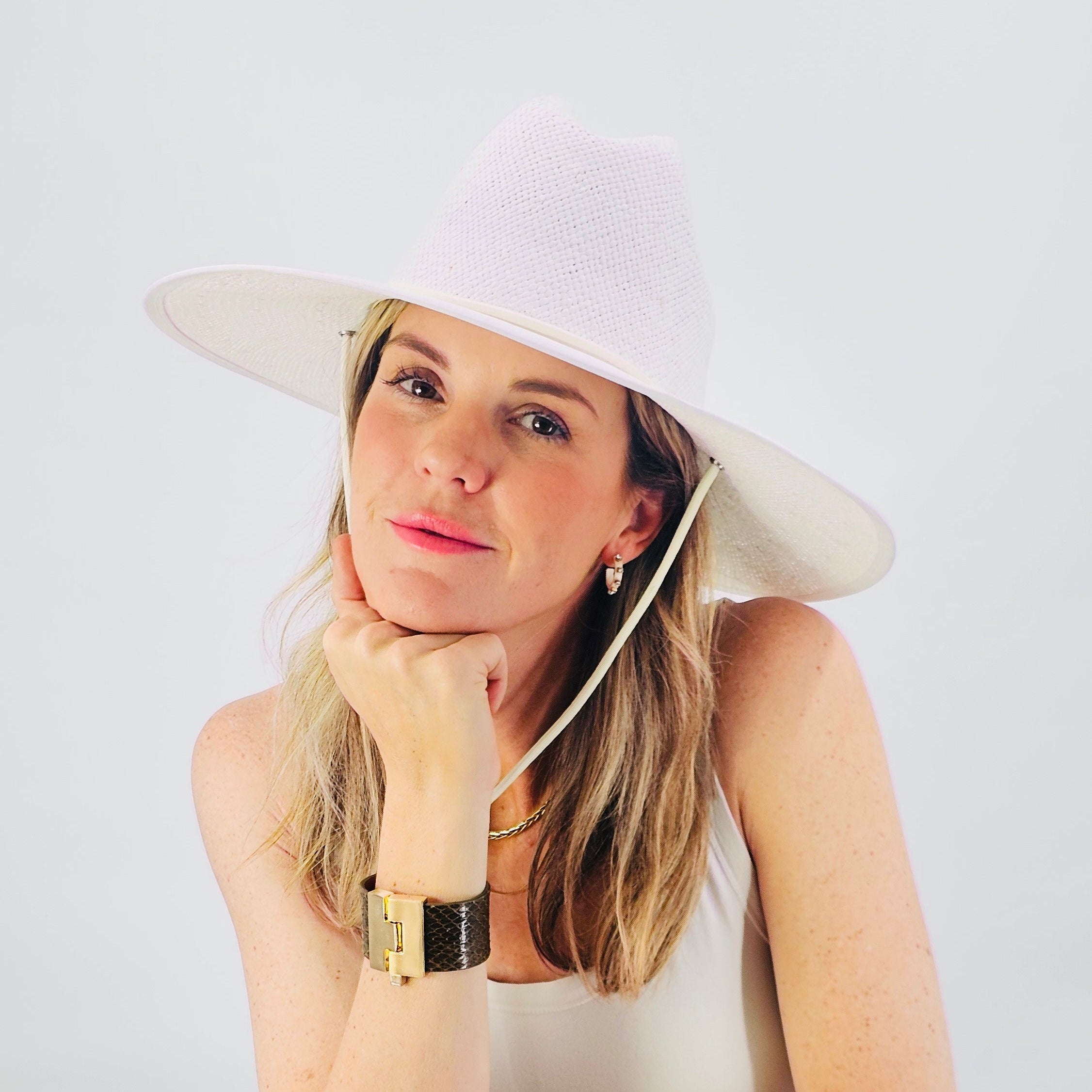 Baldiz White Sun Hat