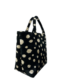 Black Polka Dot Cypress Tote