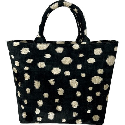 Black Polka Dot Cypress Tote