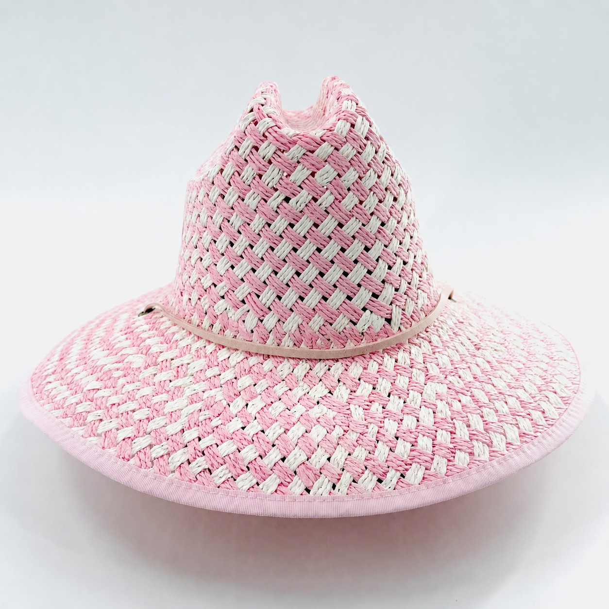 Baldiz Pink and White Lifeguard Hat