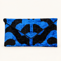 Blue Tiger Lily Envelope Clutch