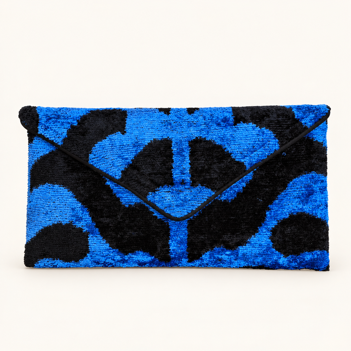 Blue Tiger Lily Envelope Clutch