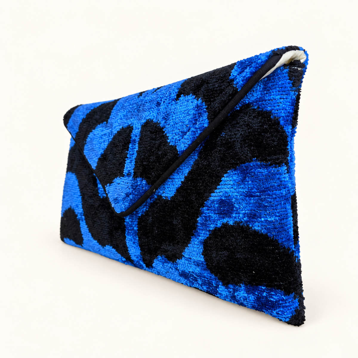 Blue Tiger Lily Envelope Clutch