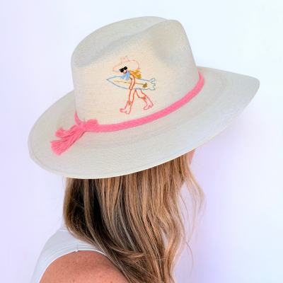 Baldiz "Blue Coastal Cowgirl" Palm Hat