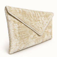 Cream Lily Envelope Clutch