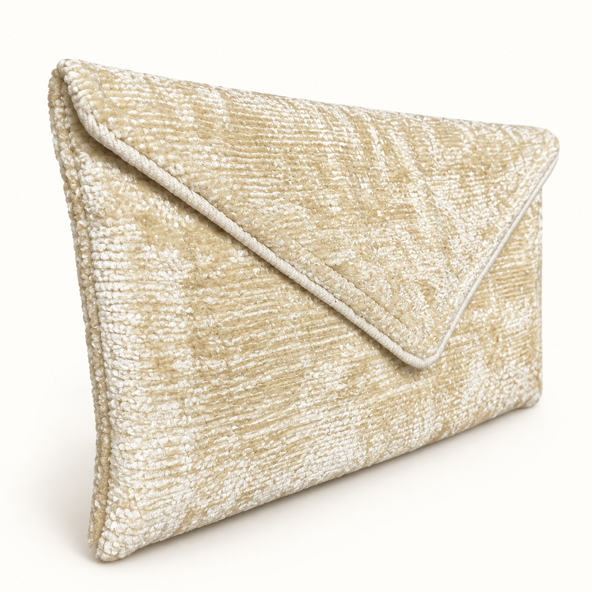 Cream Lily Envelope Clutch