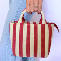 Herringbone Canvas Mini Cypress Bag