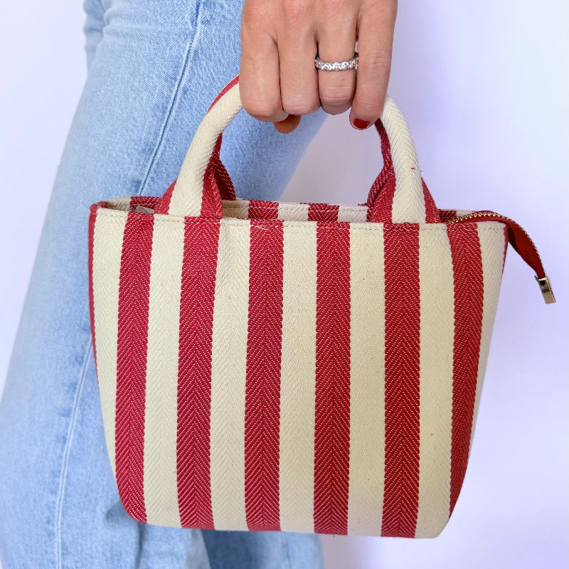 Herringbone Canvas Mini Cypress Bag