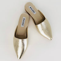 Gold Metallic Nora Slide