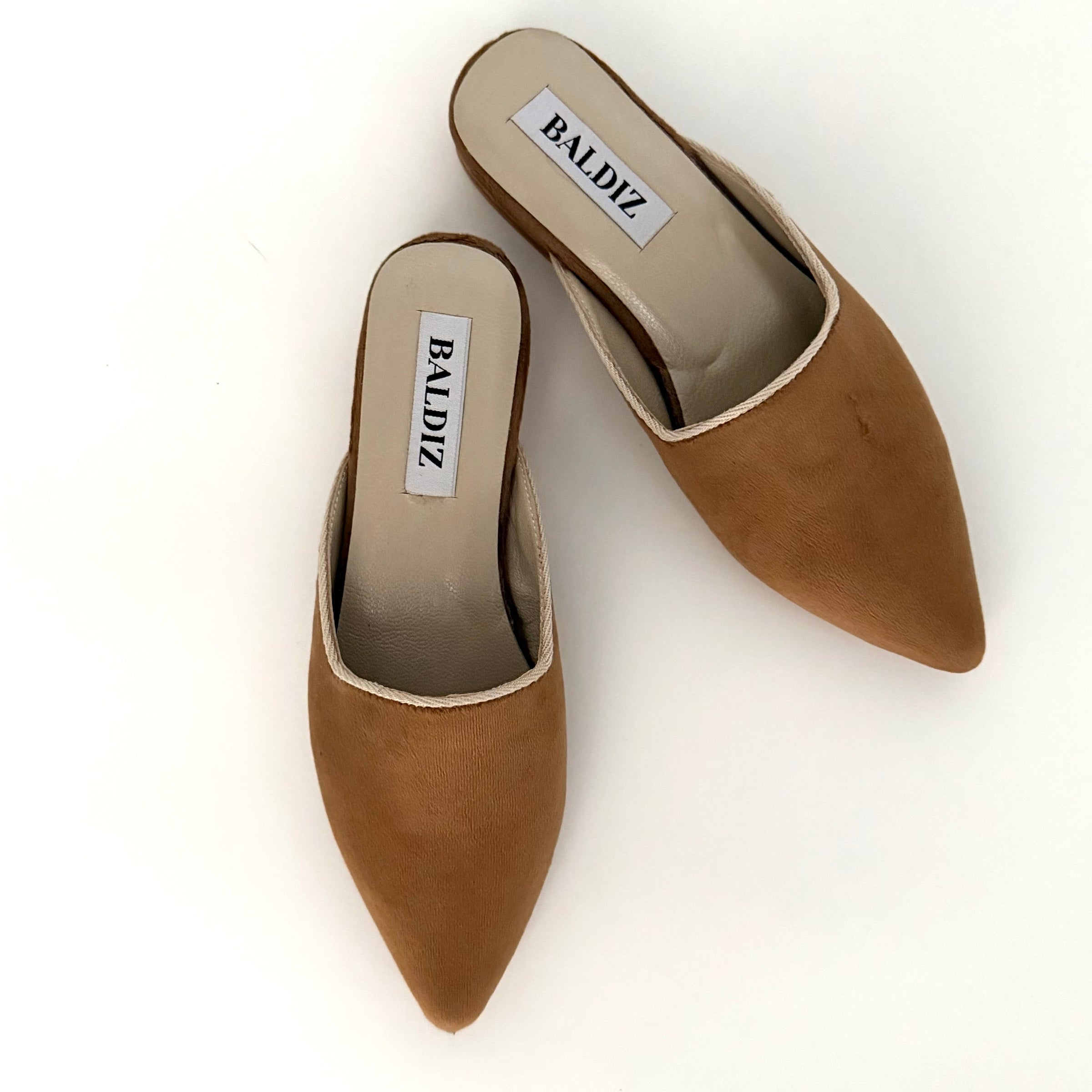 Brown Velvet Nora Slide