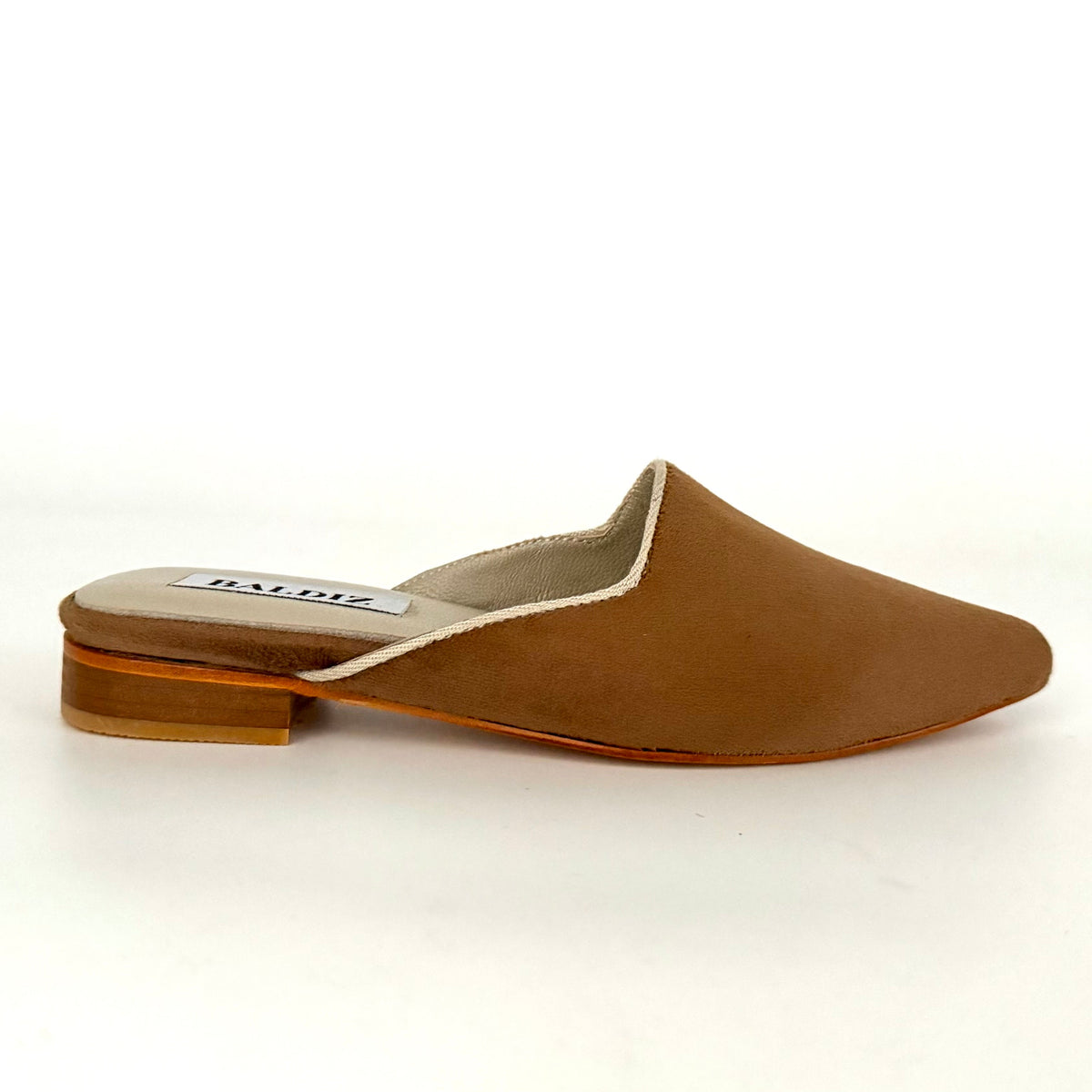 Brown Velvet Nora Slide