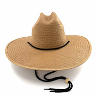 Baldiz Tan Sun Hat | Wide Brim Sun Hat with Rope Band
