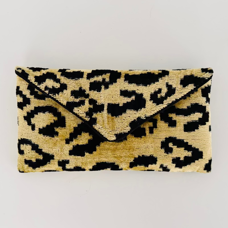 Leopard Patterned Lily Envelope Clutch