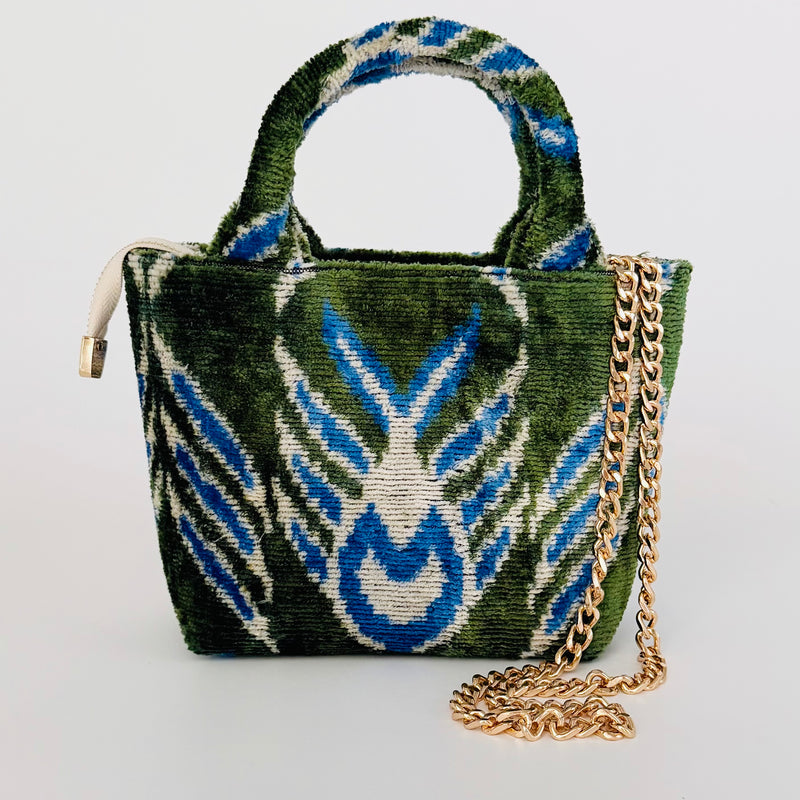 Green and Blue Feather Mini Cypress