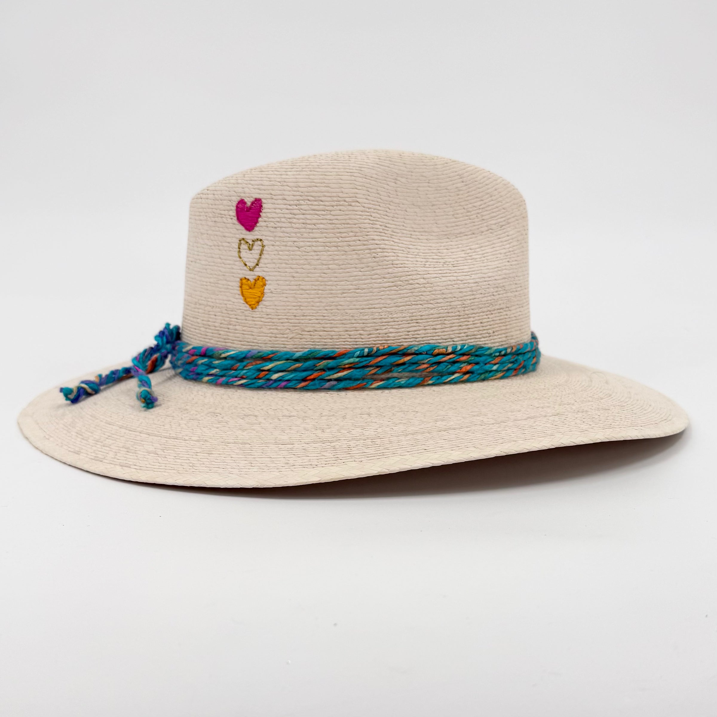 Baldiz "Blue Vertical Hearts" Hat