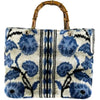 Blue Flower Small Avery Bamboo Bag