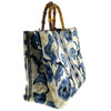 Blue Flower Small Avery Bamboo Bag