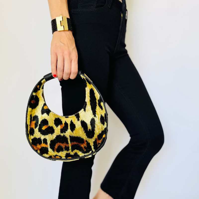 Leopard Print Mini Luca Bag