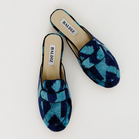 Blue and Navy Poppy Slide