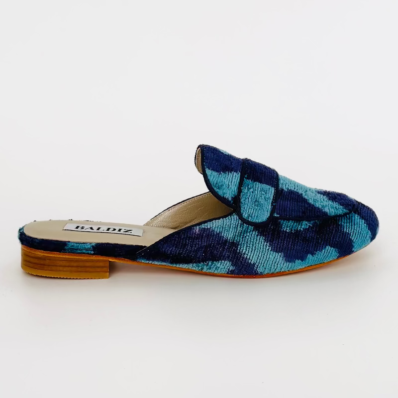 Blue and Navy Poppy Slide