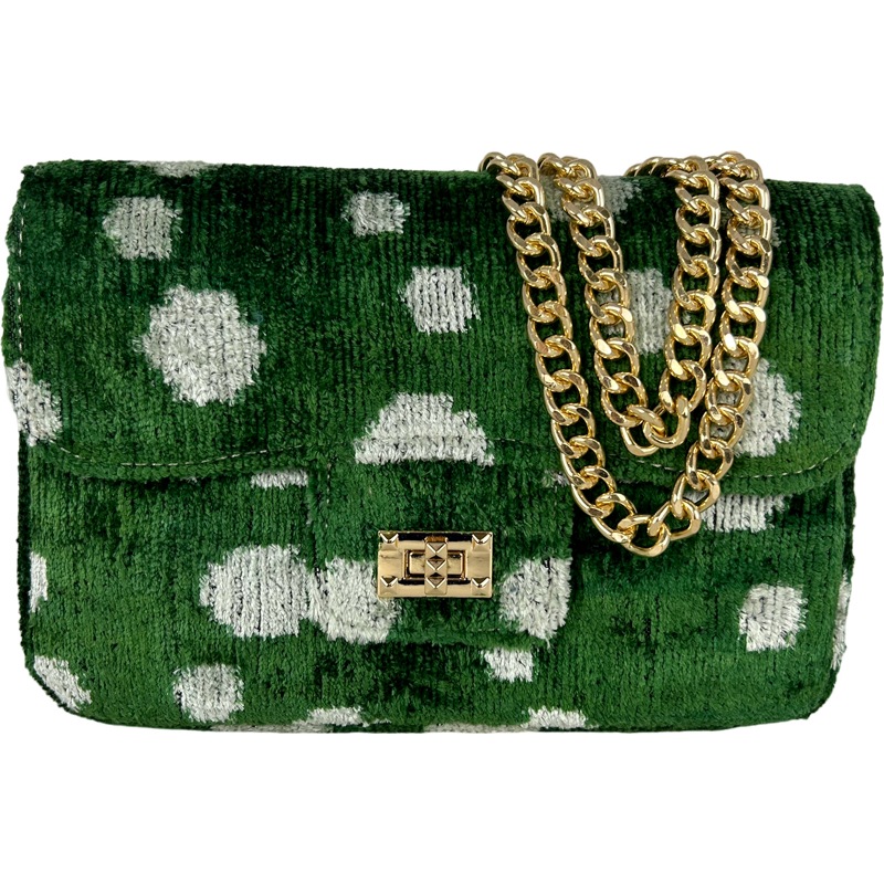 Green Polka Dot Brooke Bag