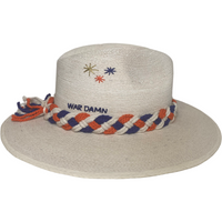 Blue and Orange Burst Hat