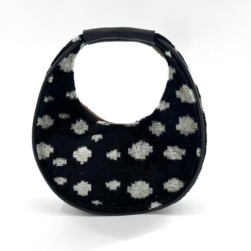 Black and White Polka Dot Mini Luca Bag