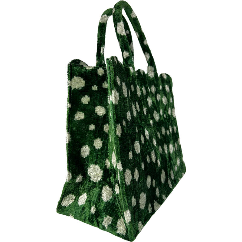 Emerald Green Hazel Scalloped Tote