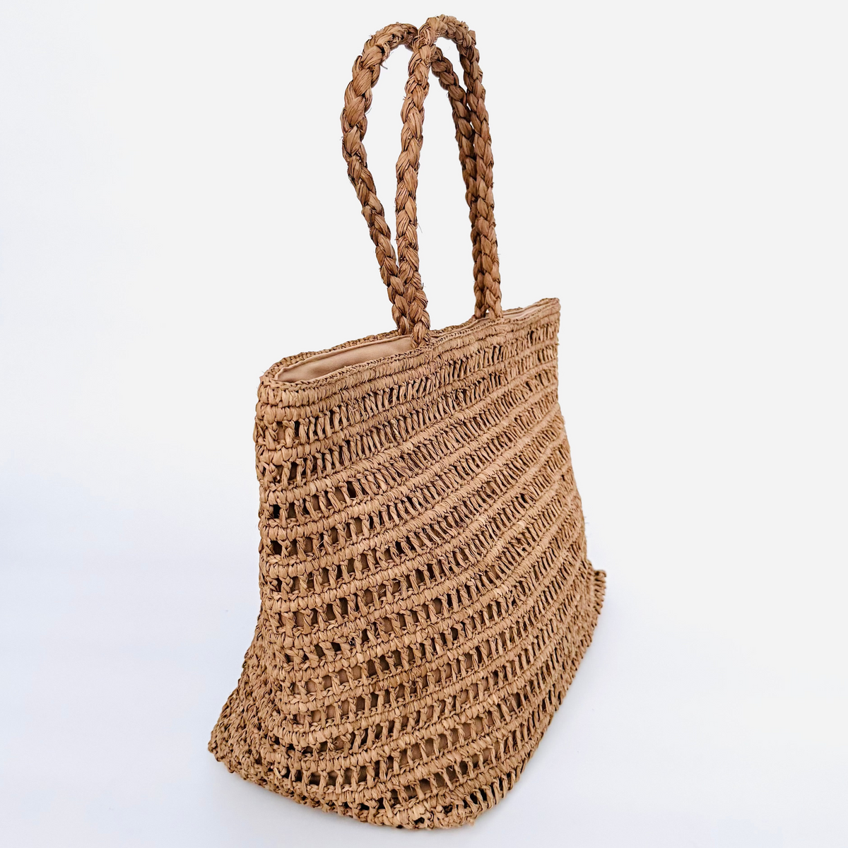 Tulum Natural Raffia Tote