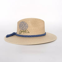 Baldiz "Blue Hydrangea Blossom" Sand Palm Hat