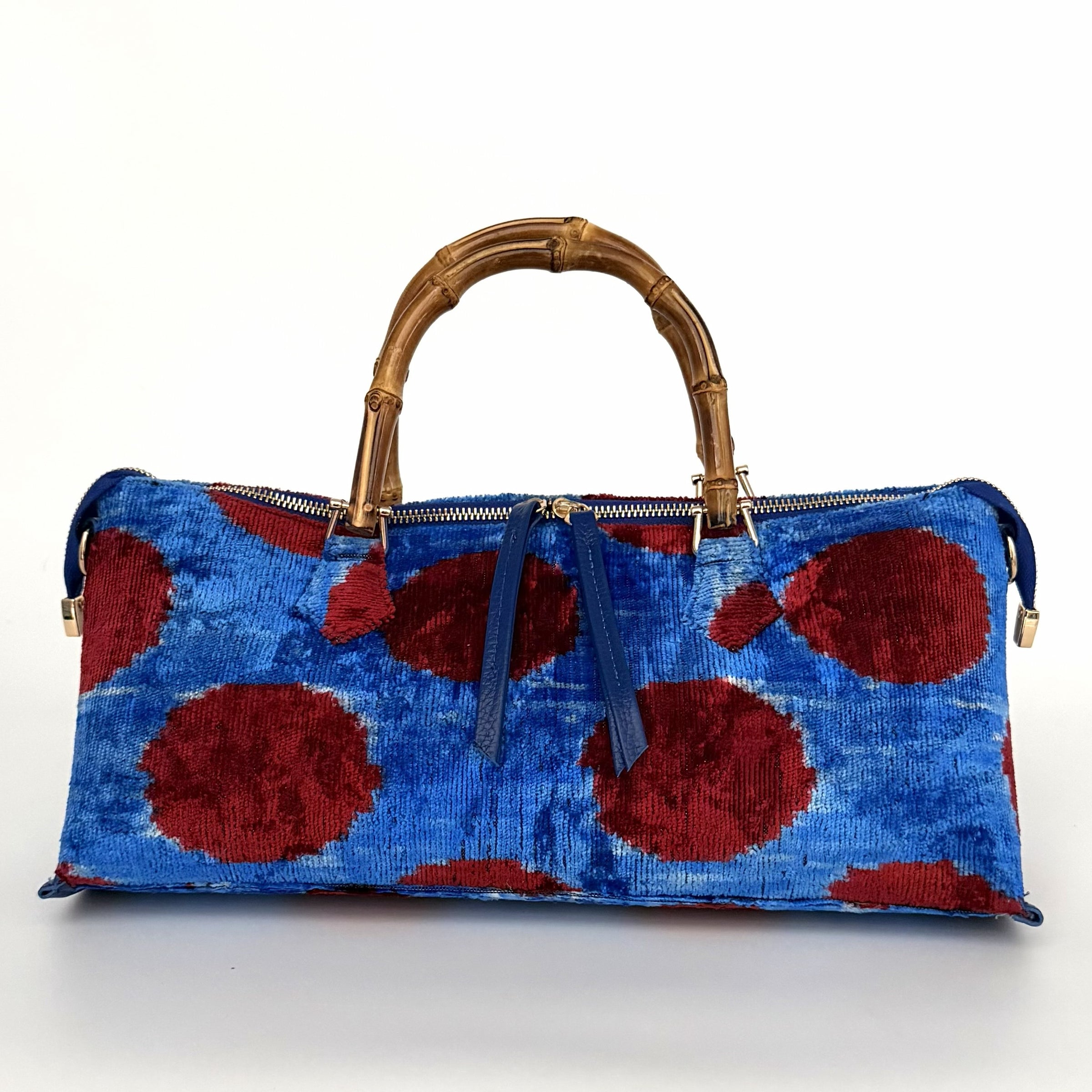 Royal Carmine Goldie Bamboo Bag