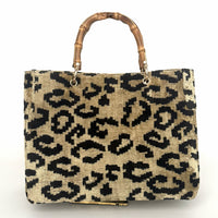 Cream Leopard Avery Bamboo Bag
