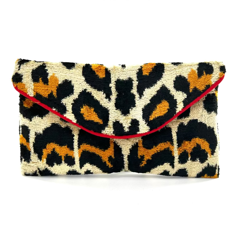 Leopard Print Lily Envelope Clutch