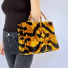Tiger Print Small Avery Bamboo Bag