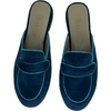 Navy with Turquoise Piping Poppy Slide