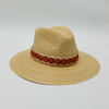 Baldiz Palm Hat with Orange Raffia Band