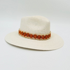 Baldiz Palm Hat with Orange Raffia Band