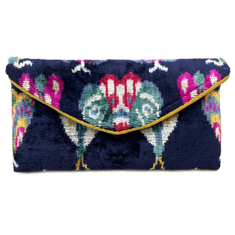 Blue Bug Lily Envelope Clutch