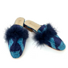 Blue and Navy Zoe with Fur