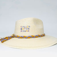 Purple and Gold "Callin' Baton Rouge" with Paw Print Hat