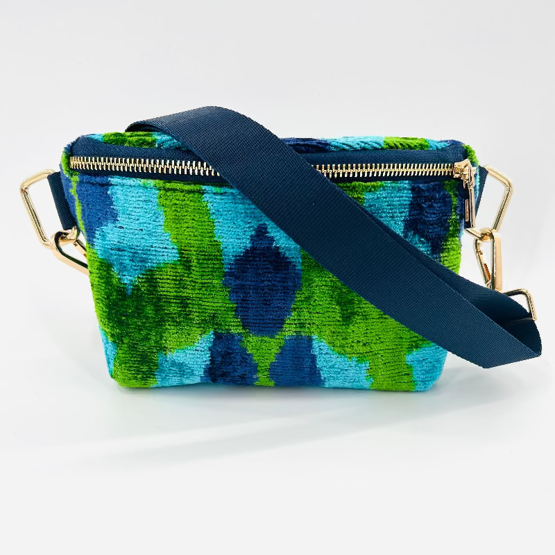 Green and Blue Flower Print Mini Emmie